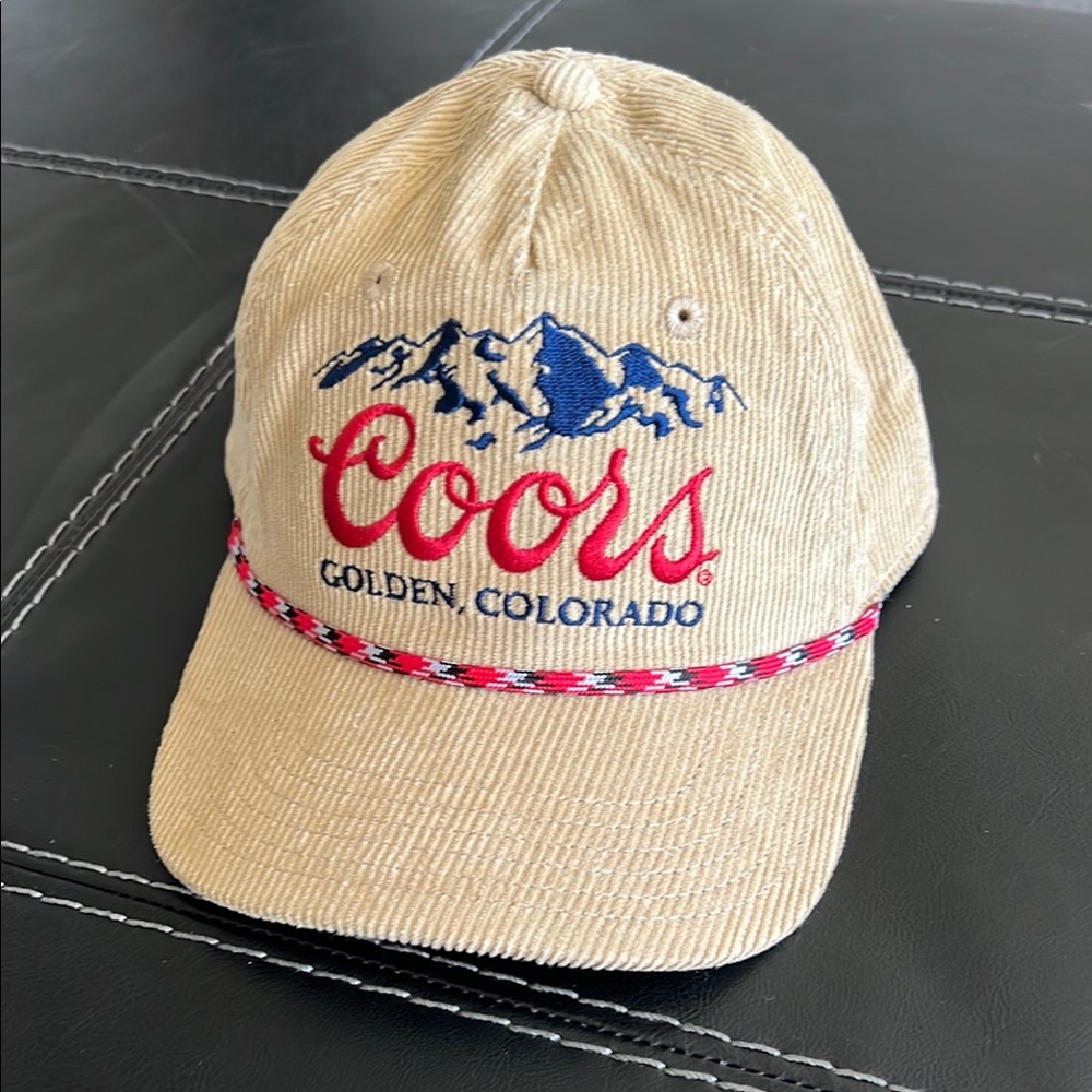 Coors Golden Colorado Corduroy Baseball Cap Tan